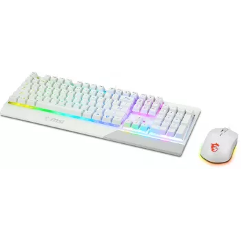 Pelit-näppäimistö- ja hiiripaketti MSI VIGOR GK30 COMBO WHITE