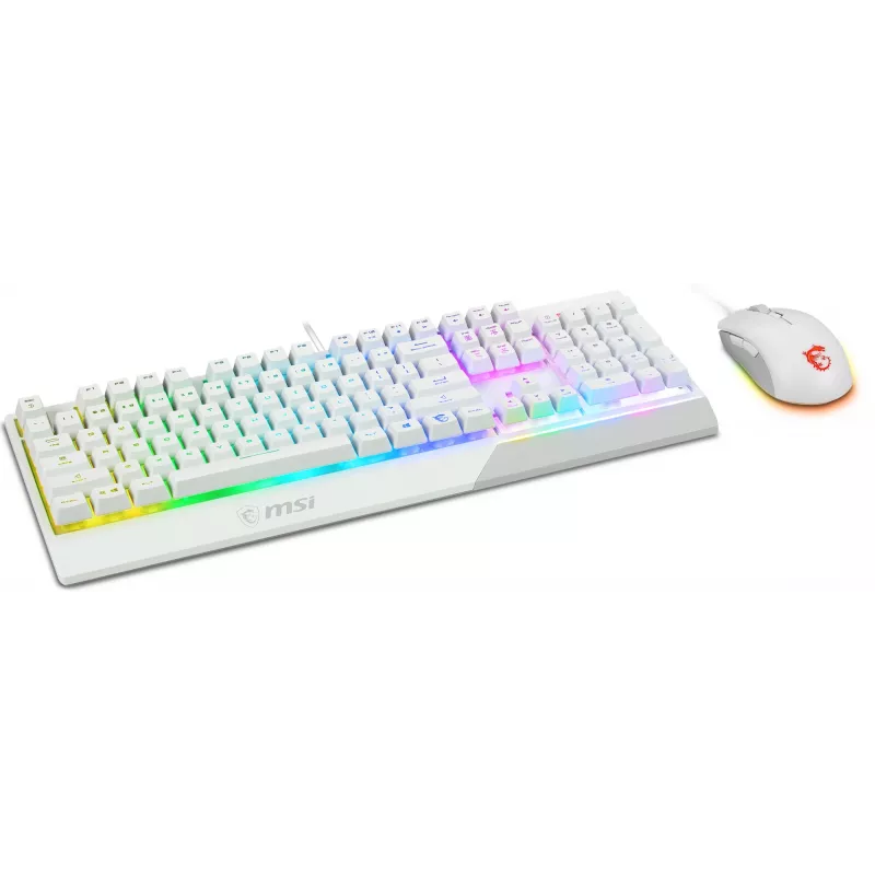 Pelit-näppäimistö- ja hiiripaketti MSI VIGOR GK30 COMBO WHITE