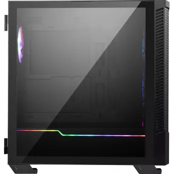 PC-kotelo MSI MPG VELOX 100R Mid Tower musta — ATX, 7 laajennuspaikkaa, 2×3,5 tuuman paikkaa, 2×2,5 tuuman paikkaa, USB-C