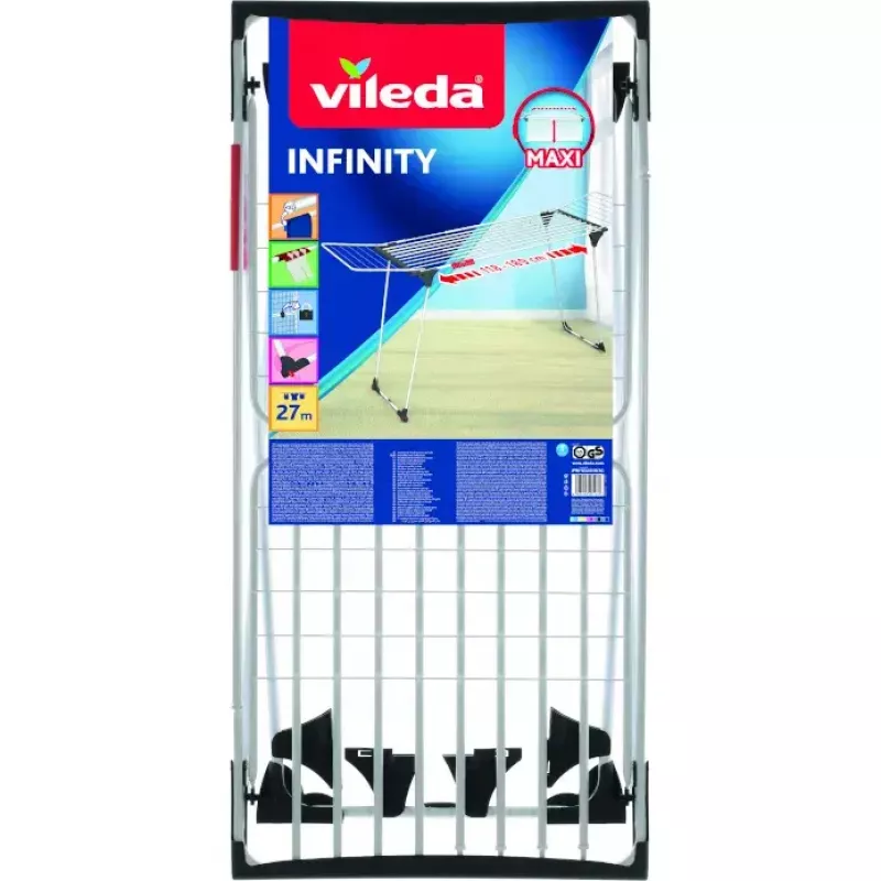 Vileda Infinity Flex pyykinkuivausteline, valkoinen