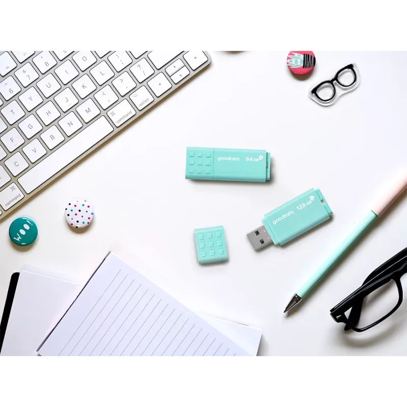 Goodram UME3 USB-muistitikku 128 GB USB Type-A 3.2 Gen 1 (3.1 Gen 1) turkoosi