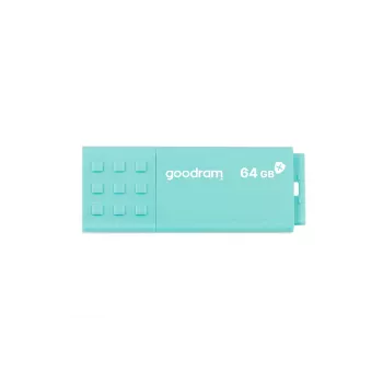 USB-muistitikku GOODRAM 64 GB USB Type-A 3.2 Gen 1 UME3, turkoosi, luku 60 MB/s, kirjoitus 20 MB/s