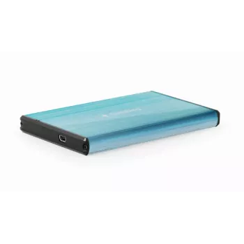 HDD-kotelo Gembird EE2-U3S-3-B — 2,5 tuuman Single-Bay, SATA, Mini‑USB A, jopa 7 TB, sininen