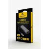 Telakointisovitin Gembird A-CMU3-LAN-01 — USB-C 3.2 Gen 1, 1× Gigabit-LAN, 3× USB-A, metallikotelo, harmaa