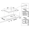 Whirlpool WS S4060 BF musta kalusteisiin asennettava induktioliesi 60 cm 4 aluetta