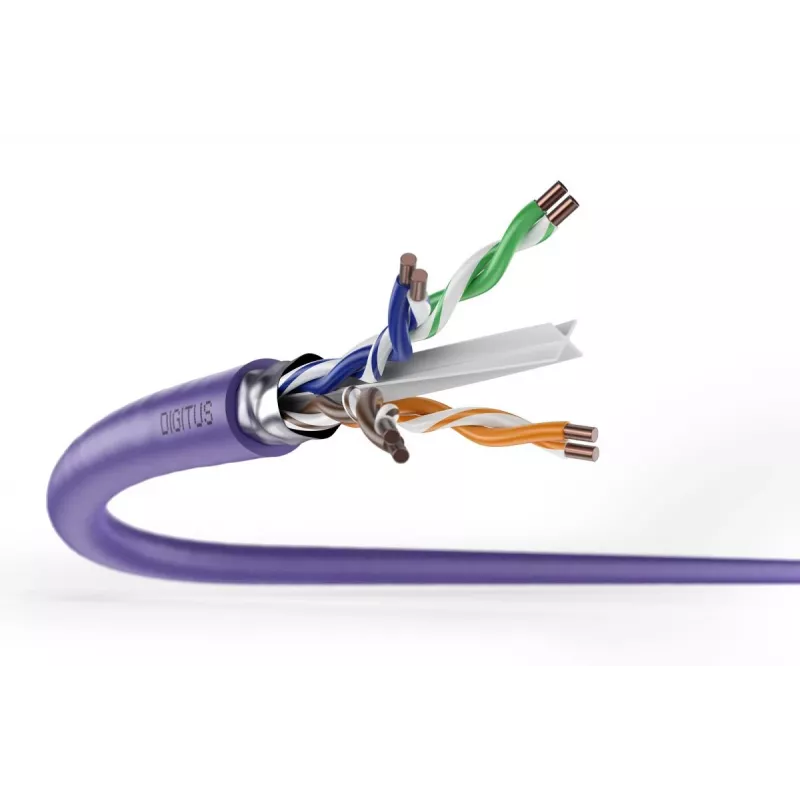 DIGITUS asennuskaapeli - CAT6 - F/UTP - B2ca - 500 m - violetti