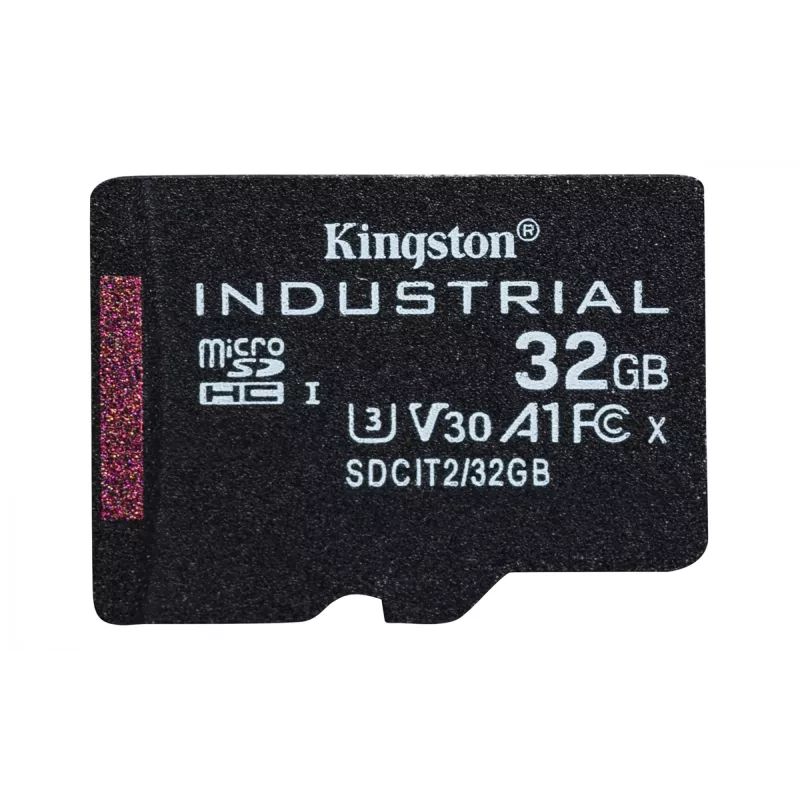 Kingston Technology 32GB microSDHC Industrial C10 A1 pSLC -kortti + SD-sovitin