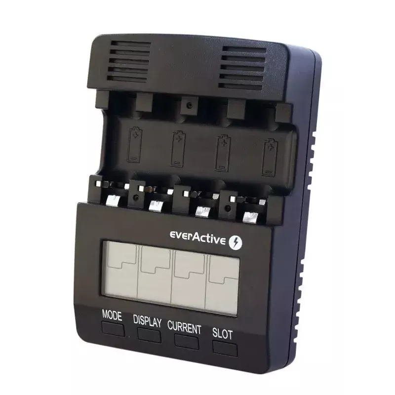 everActive NC-3000 prosessoriohjattu akkulaturi AA/AAA/C/D-akuille