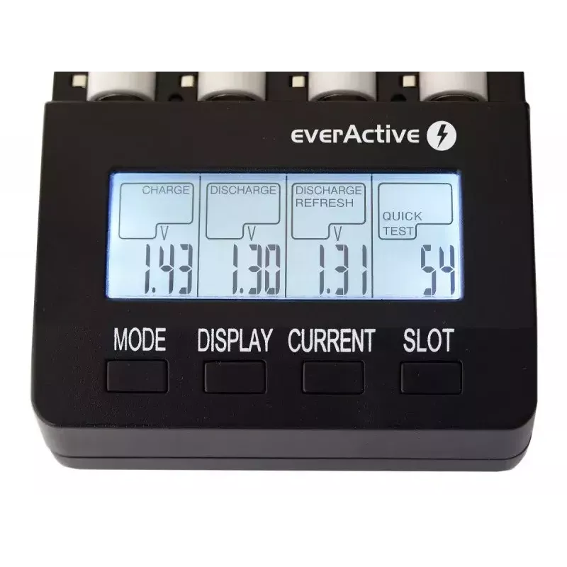 everActive NC-3000 prosessoriohjattu akkulaturi AA/AAA/C/D-akuille