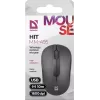 Langaton optinen hiiri DEFENDER HIT MM-495 RF, molempikätinen, 1600 DPI, USB RF -vastaanotin, musta