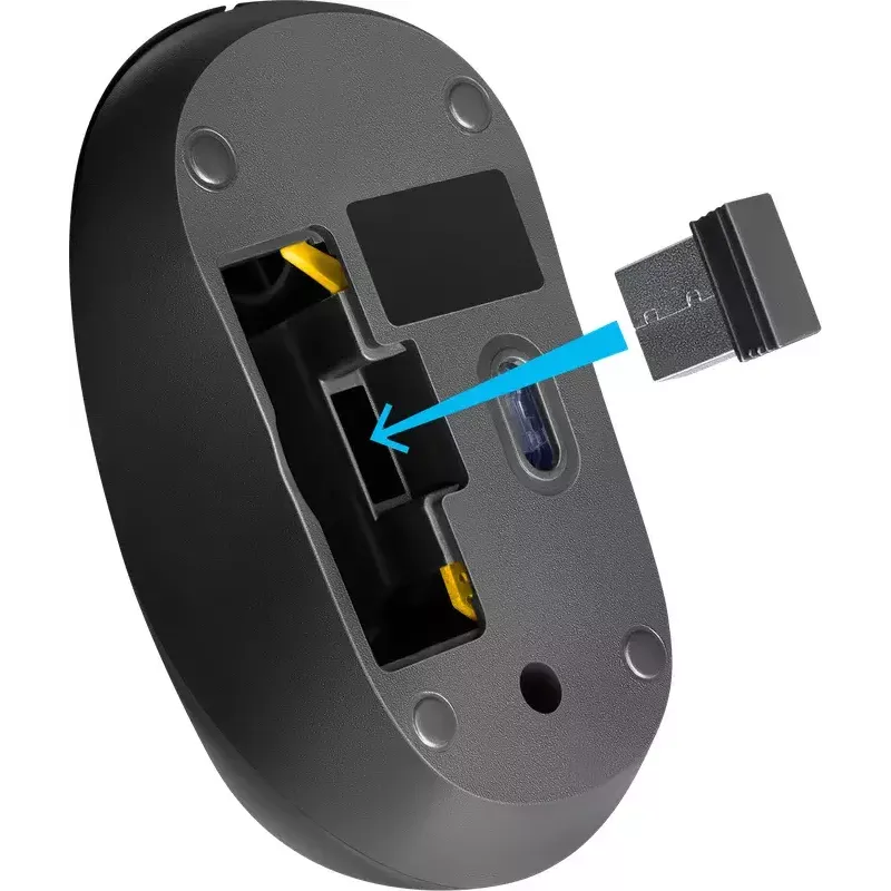 Langaton optinen hiiri DEFENDER HIT MM-495 RF, molempikätinen, 1600 DPI, USB RF -vastaanotin, musta
