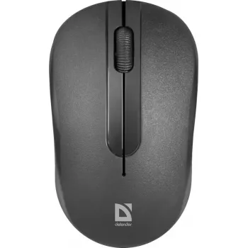 Langaton optinen hiiri DEFENDER HIT MM-495 RF, molempikätinen, 1600 DPI, USB RF -vastaanotin, musta