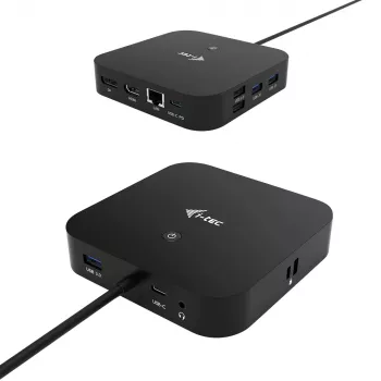 i-tec USB-C HDMI DP -telakointiasema Power Delivery 100 W