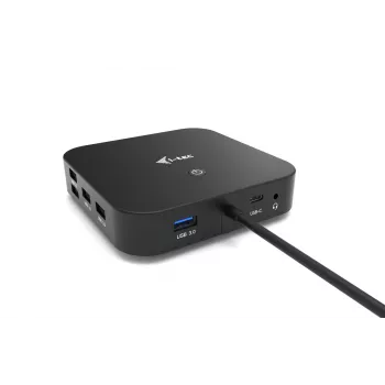 i-tec USB-C HDMI DP -telakointiasema Power Delivery 100 W
