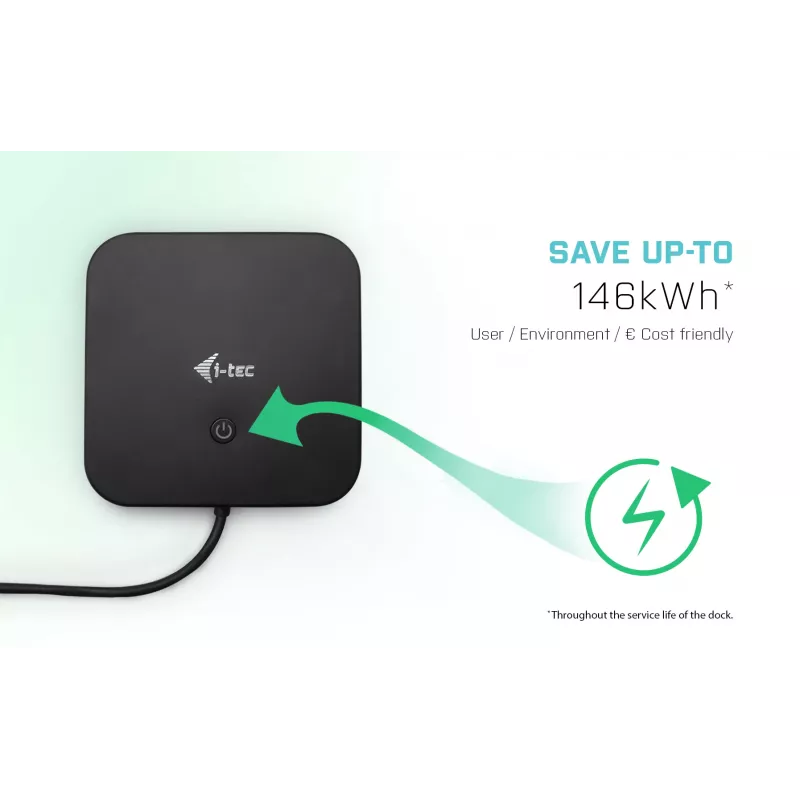 i-tec USB-C HDMI DP -telakointiasema Power Delivery 100 W