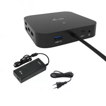 i-tec USB-C HDMI DP -telakointiasema Power Delivery 100 W + yleislaturi 100 W