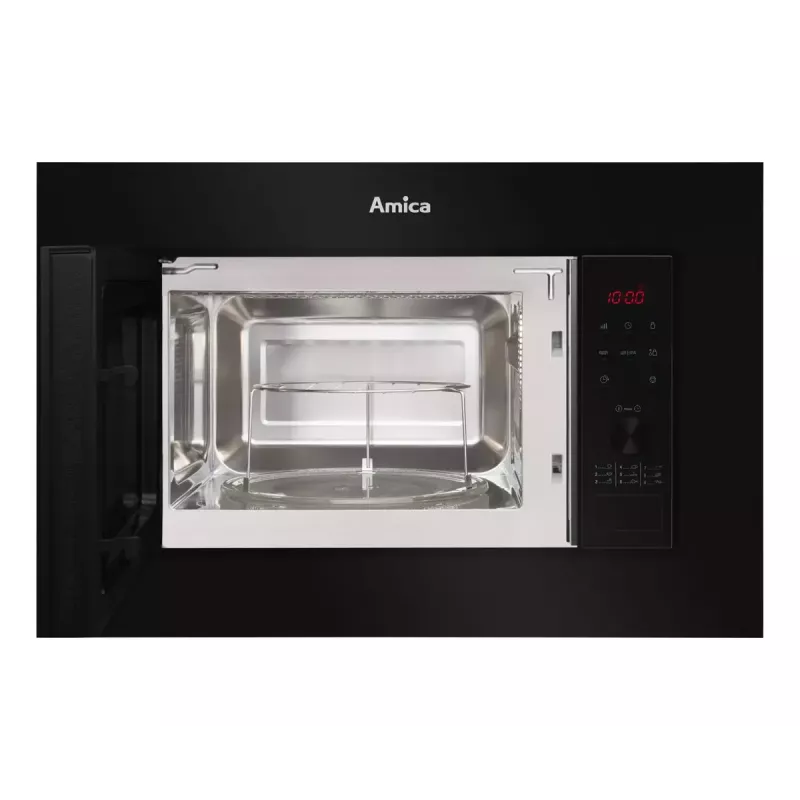 Kalusteisiin asennettava mikroaaltouuni Amica AMGB20E2GB, 800 W, 20 L