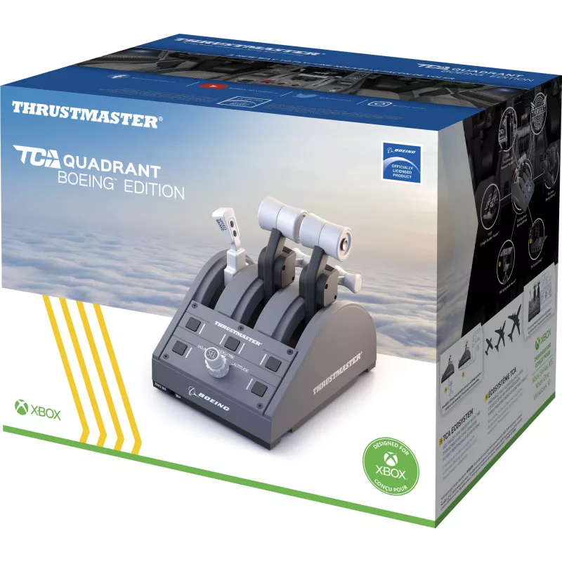 Thrustmaster TCA Quadrant Boeing Edition harmaa USB joystick PC, Xbox, Xbox One X, Xbox Series S