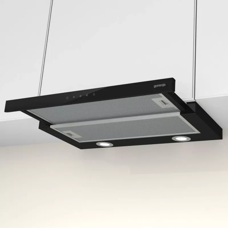 Gorenje TH64E4BG puolikiinteä (ulosvedettävä) musta 450 m³/h