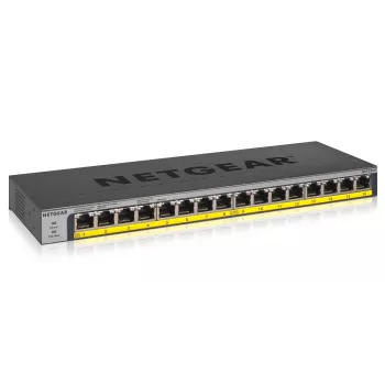 NETGEAR GS116LP hallitsematon Gigabit Ethernet (10/100/1000) Power over Ethernet (PoE) musta