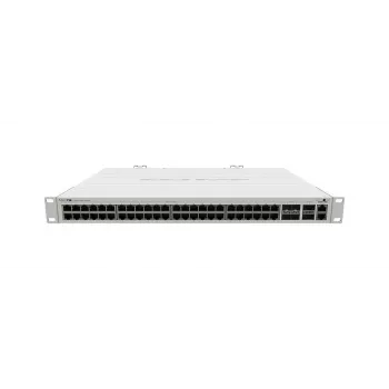 Hallittava L2 Gigabit Ethernet -kytkin MikroTik CRS354-48G-4S+2Q+RM — 48x Gigabit RJ-45, 4x SFP+, 2x QSFP+, 10G, räkkiasennus