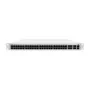 Hallittava L3-kytkin MikroTik CRS354-48P-4S+2Q+RM — 48× Gigabit RJ-45, 4× SFP+, 2× QSFP+, 48 PoE-porttia