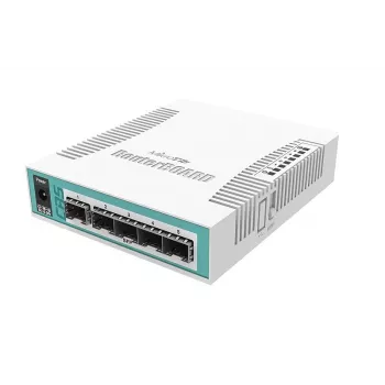 Verkkokytkin MikroTik CRS106-1C-5S – 5× Gigabit RJ-45, 5× SFP, PoE, 30V DC