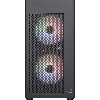 Aerocool HEXFORMBKV2 Micro ATX -tietokonekotelo 3 tuuletinta FRGB musta