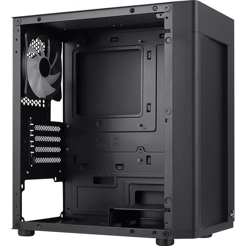 Aerocool HEXFORMBKV2 Micro ATX -tietokonekotelo 3 tuuletinta FRGB musta