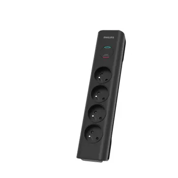 Ylijännitesuoja Philips SPN7040BA/60 6 AC-pistorasiaa 600 J 2 m musta
