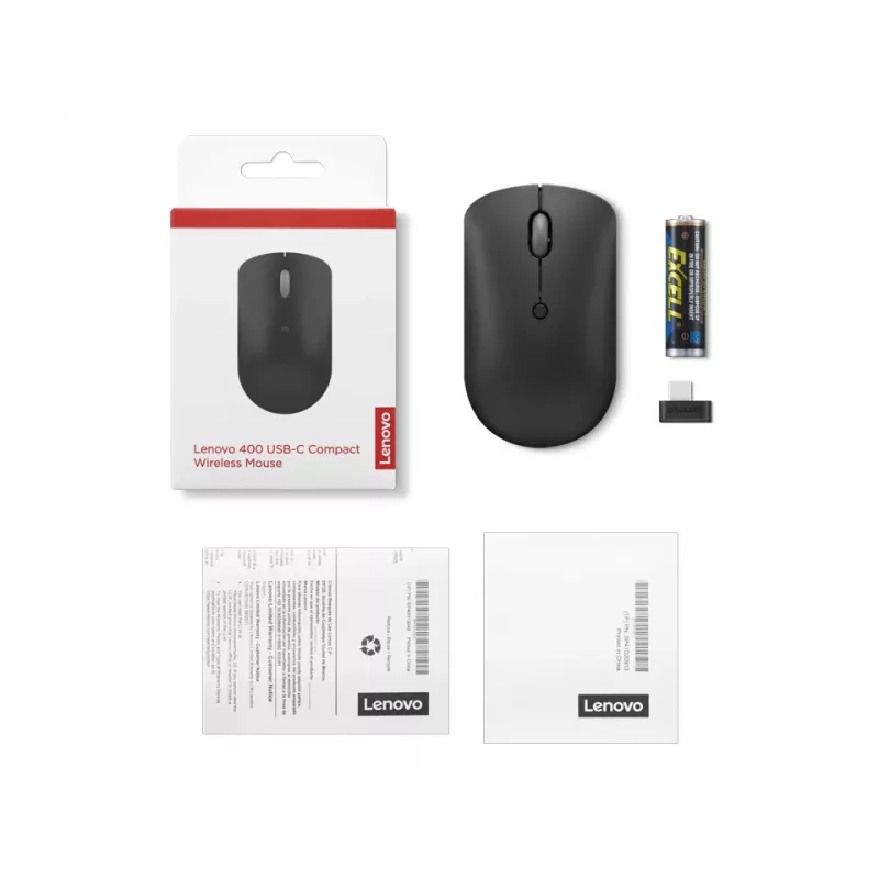 Lenovo 400 hiiri Office molempikätinen RF langaton optinen 2400 DPI