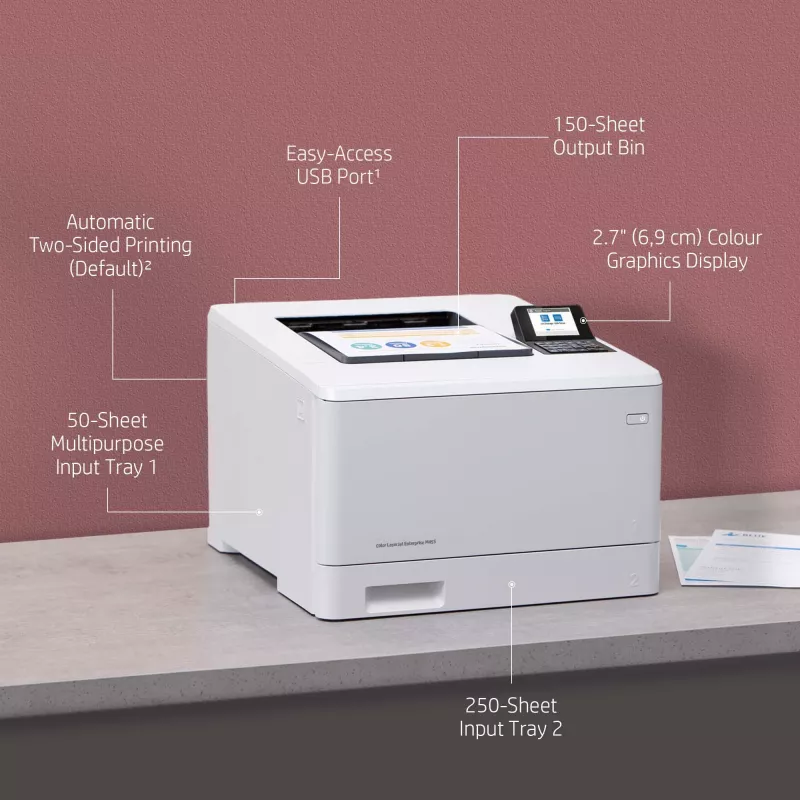 HP Color LaserJet Enterprise M455dn, laser, väri, 600 x 600 DPI, A4, 27 ppm, kaksipuolinen tulostus