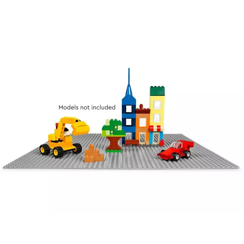 LEGO rakennuslevy 11024 — Classic harmaa peruslevy 48x48 nastaa (380 × 380 mm)
