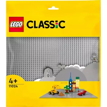 LEGO rakennuslevy 11024 — Classic harmaa peruslevy 48x48 nastaa (380 × 380 mm)