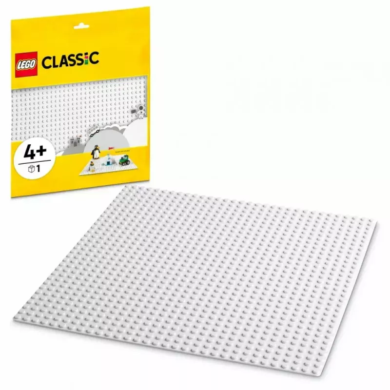 Rakennuslevy LEGO 11026 — peruslevy 32x32 nastaa, valkoinen