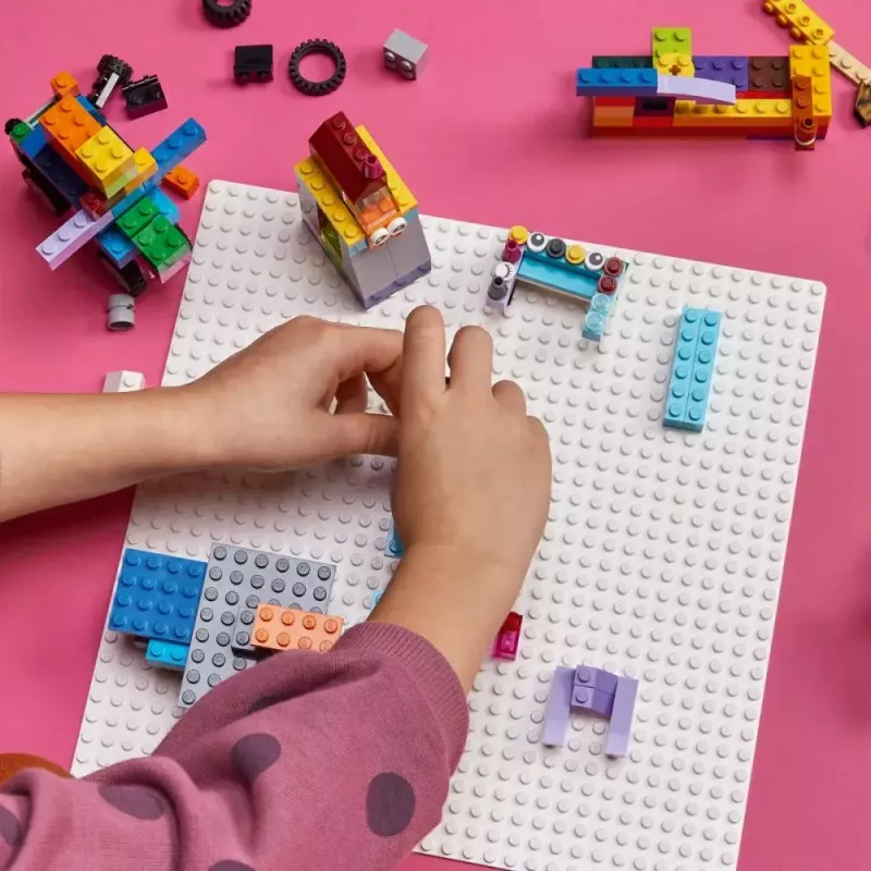 Rakennuslevy LEGO 11026 — peruslevy 32x32 nastaa, valkoinen