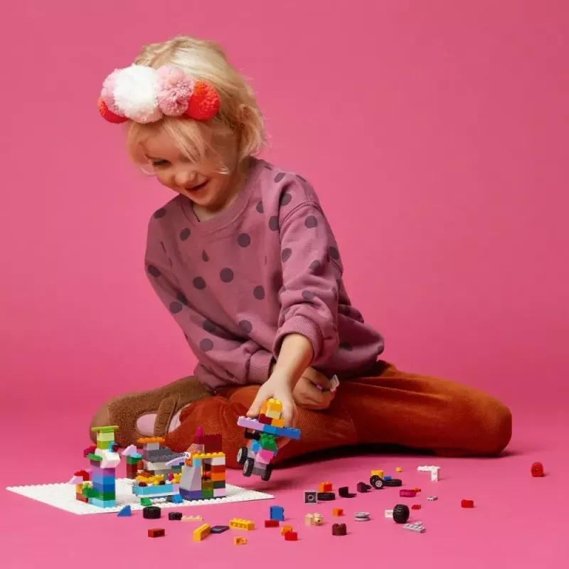 Rakennuslevy LEGO 11026 — peruslevy 32x32 nastaa, valkoinen