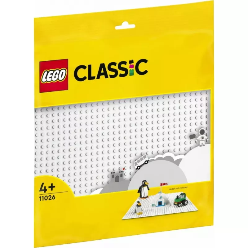 Rakennuslevy LEGO 11026 — peruslevy 32x32 nastaa, valkoinen