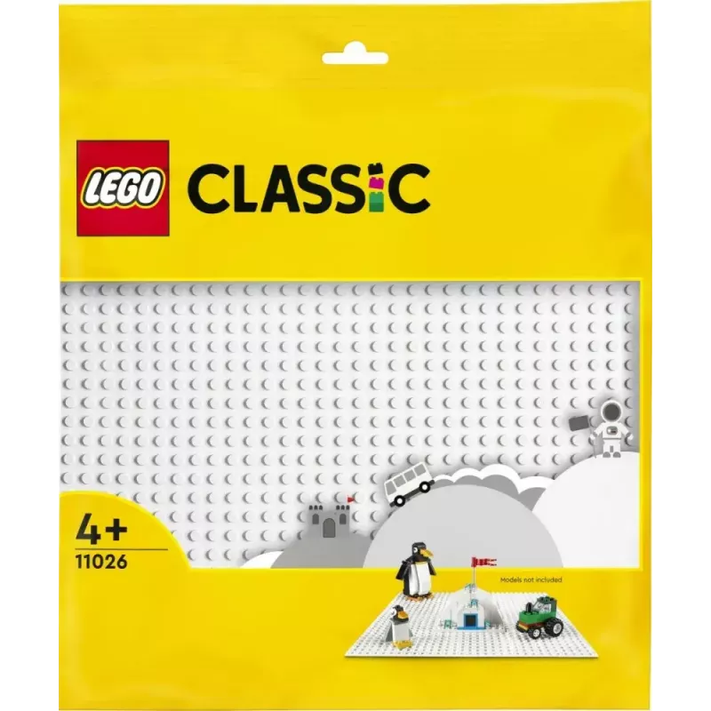 Rakennuslevy LEGO 11026 — peruslevy 32x32 nastaa, valkoinen