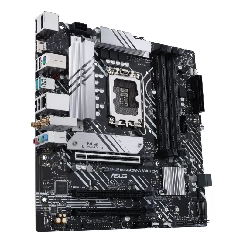 Emolevy ASUS PRIME B660M-A WIFI D4 — Intel B660, LGA 1700, micro ATX, DDR4, 4 DIMM, Wi‑Fi 6, 2x M.2