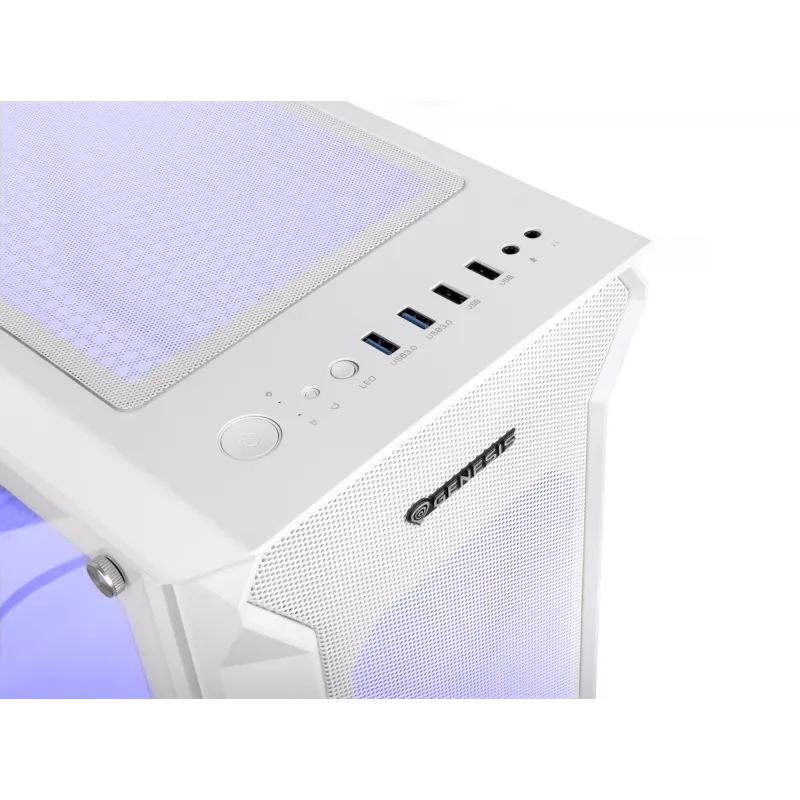 GENESIS Irid 505 ARGB Midi Tower valkoinen