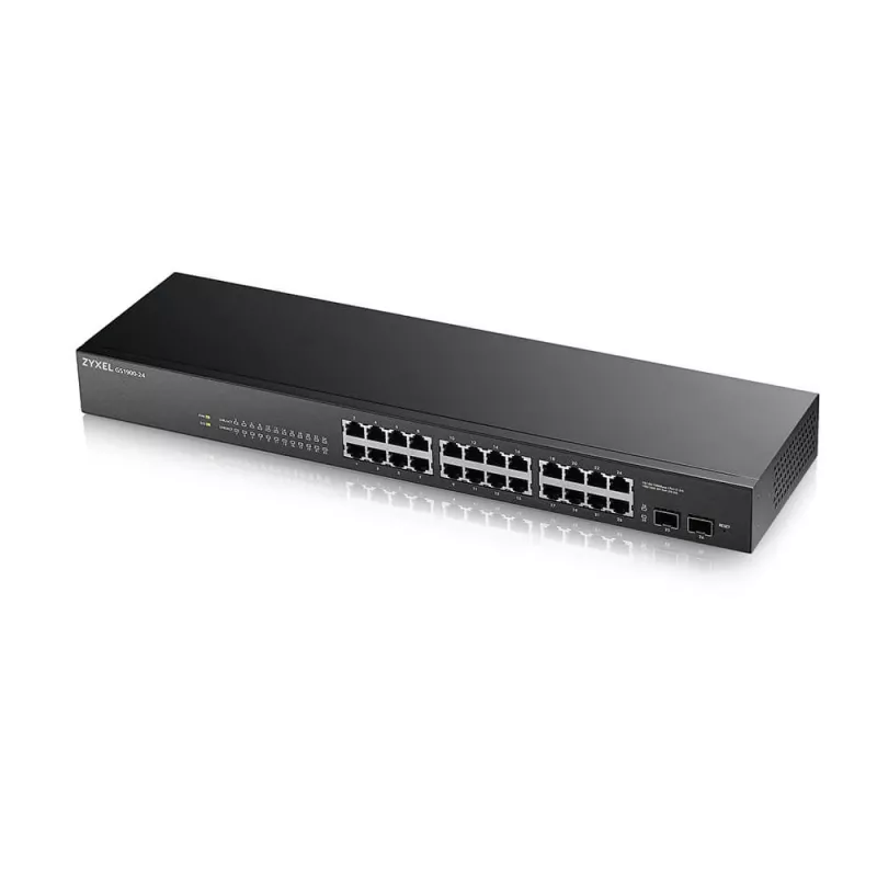 Zyxel GS-1900-24 v2 Managed L2 Gigabit Ethernet (10/100/1000) 1U musta