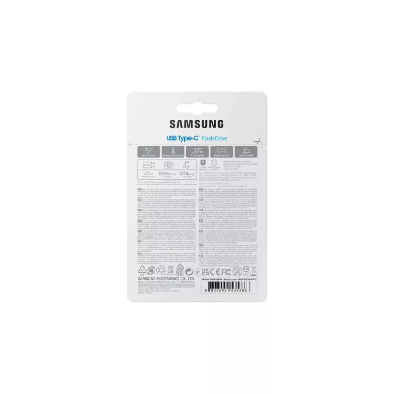 Samsung MUF-64DA USB-muistitikku 64 GB USB Type-C 3.2 Gen 1 (3.1 Gen 1) sininen