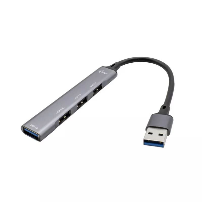 i-tec metalli USB 3.0 -keskitin 1x USB 3.0 + 3x USB 2.0