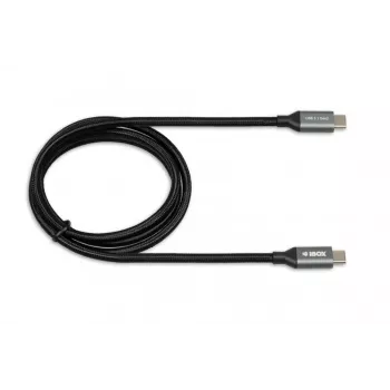 USB-C–USB-C-kaapeli IBOX IKUMTC31G2 USB 3.2 Gen 2, 1 m, musta