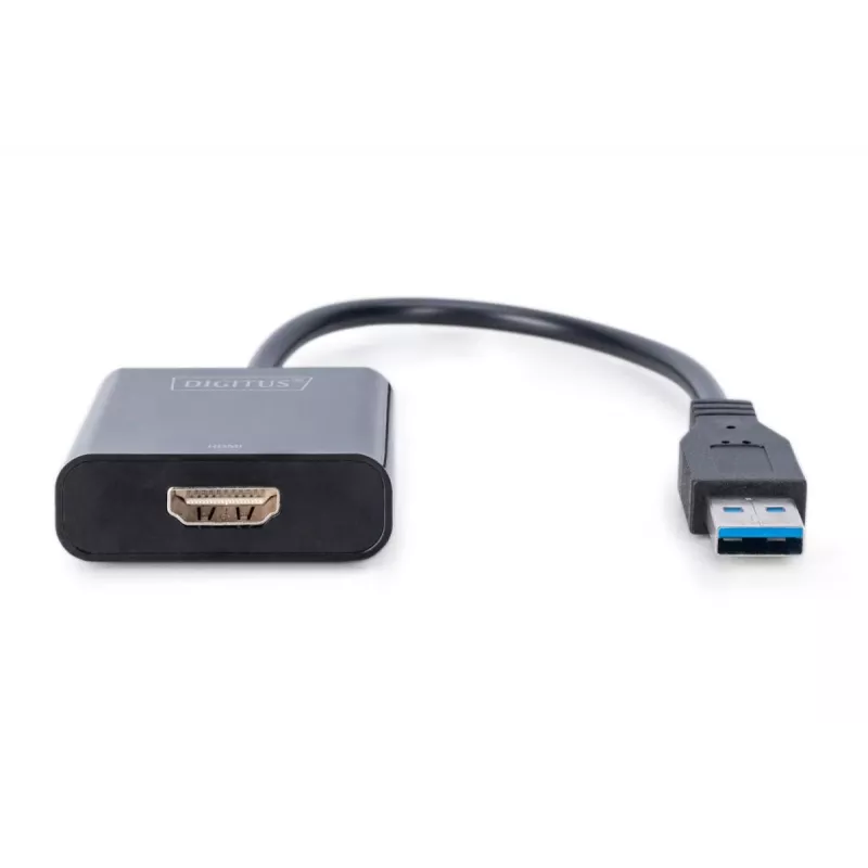 DIGITUS USB 3.0 - HDMI-sovitin tulo USB, lähtö HDMI, resoluutio jopa 1080p