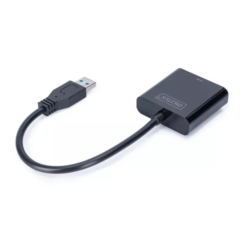 DIGITUS USB 3.0 - HDMI-sovitin tulo USB, lähtö HDMI, resoluutio jopa 1080p