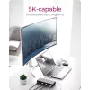 ICY BOX IB-DK2245AC langallinen USB 3.2 Gen 1 (3.1 Gen 1) Type-C musta