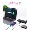 ICY BOX IB-DK2245AC langallinen USB 3.2 Gen 1 (3.1 Gen 1) Type-C musta