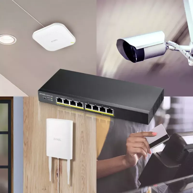 Zyxel GS1915-8 Managed L2 Gigabit Ethernet (10/100/1000) musta